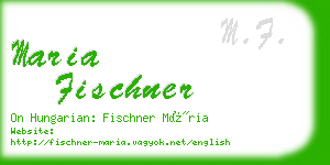 maria fischner business card